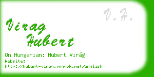 virag hubert business card
