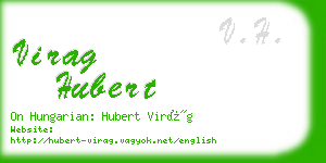 virag hubert business card